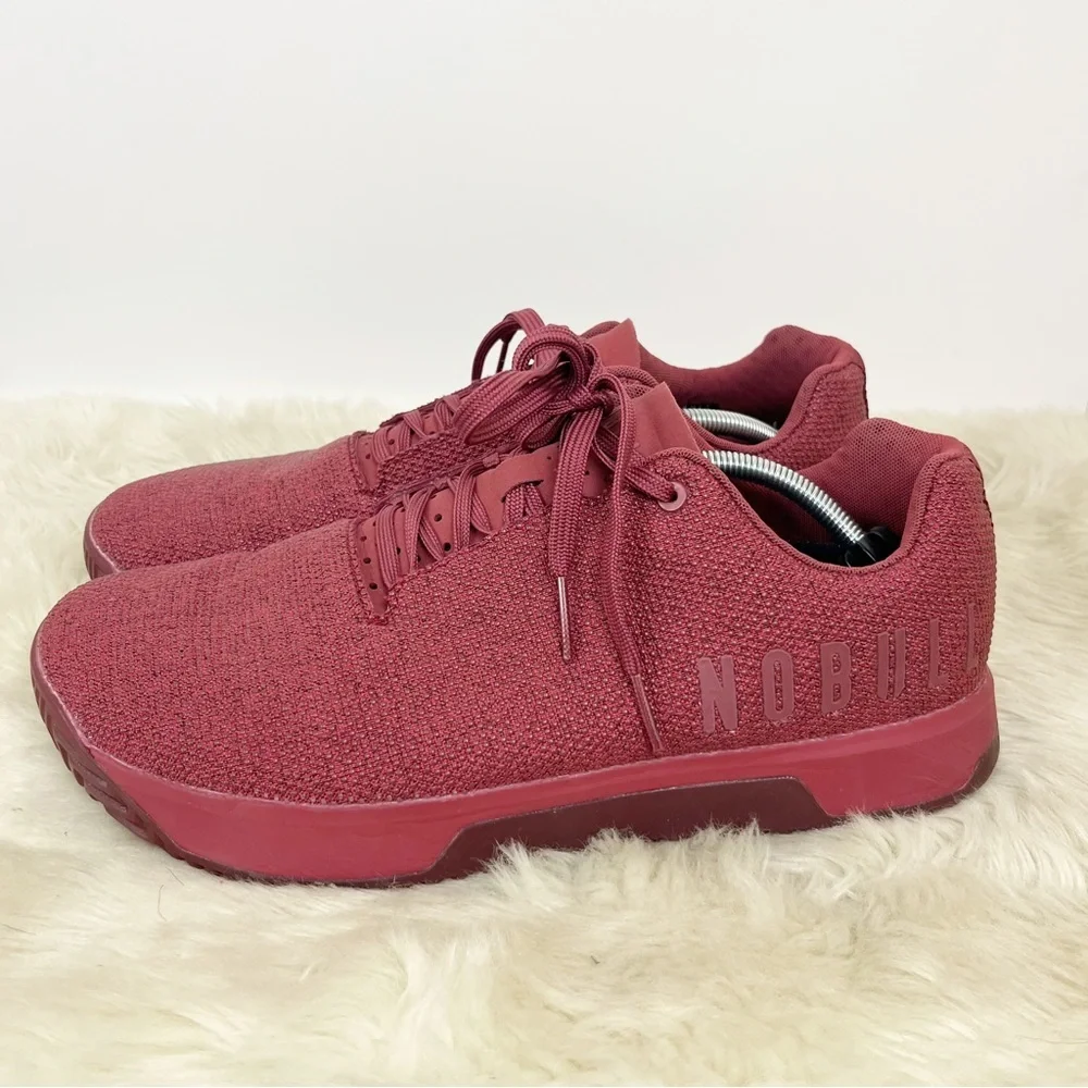 Nobull Red Gum Trainer Sneakers Mens Size 14 - Picture 4 of 7